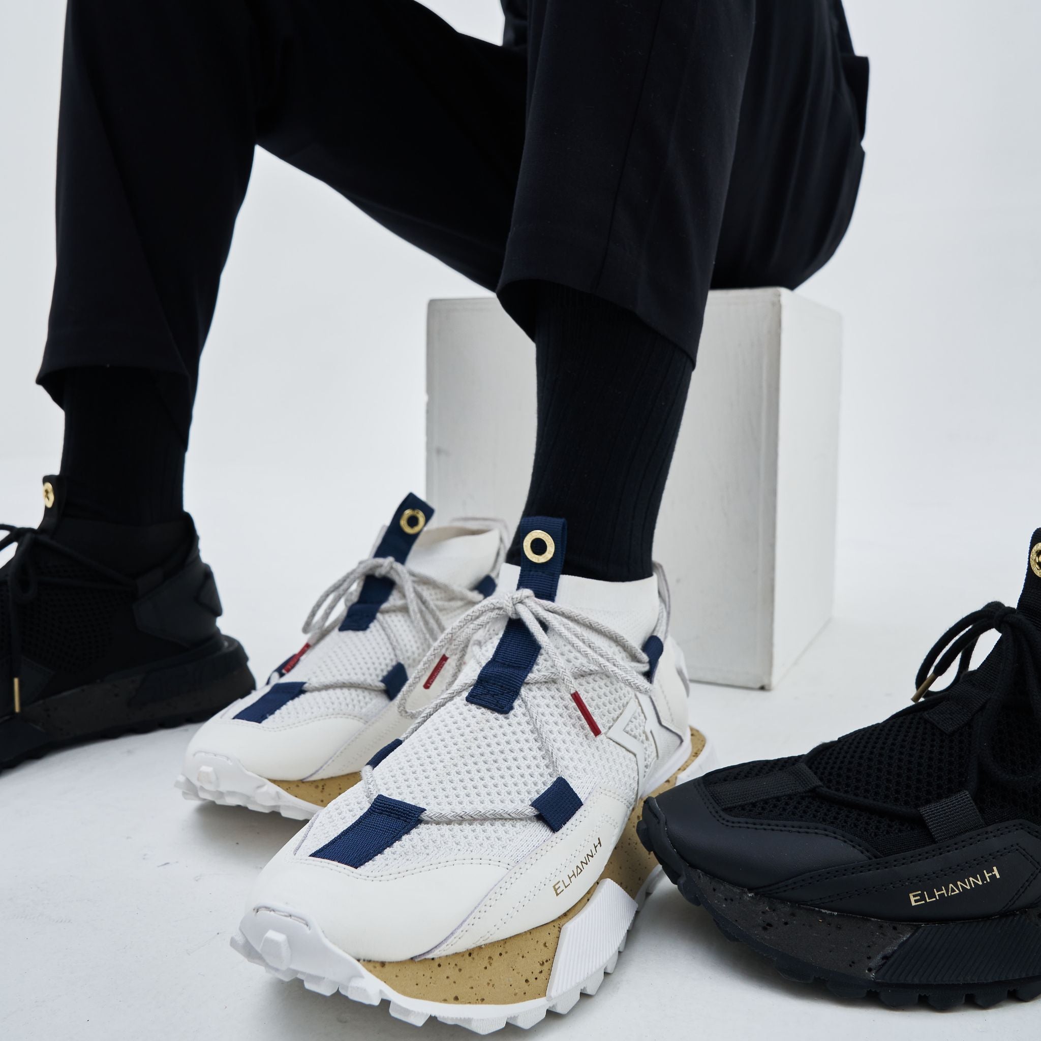 テックニットスニーカー/NSJ591 WH