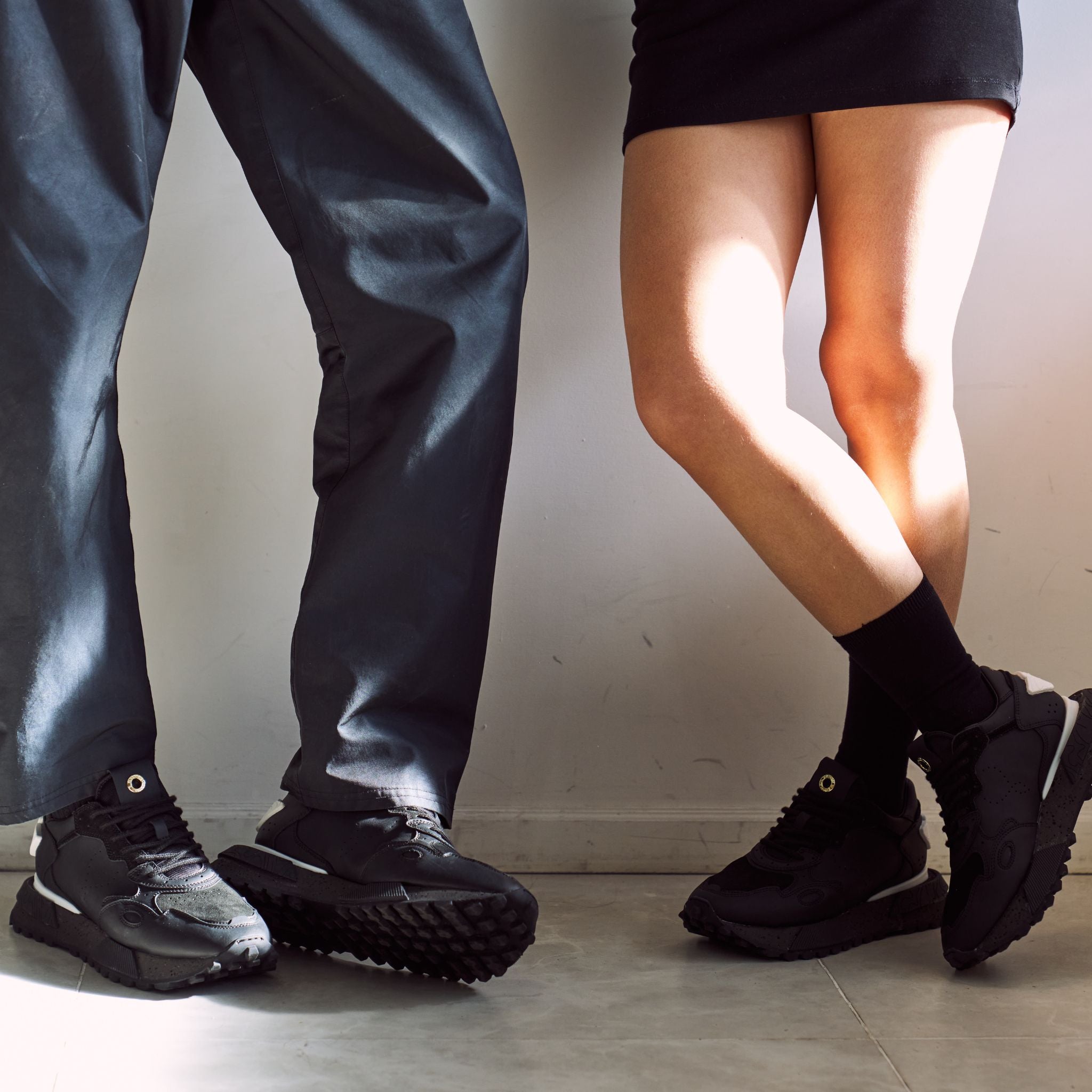 レザーテックスニーカーNSJ358J BB